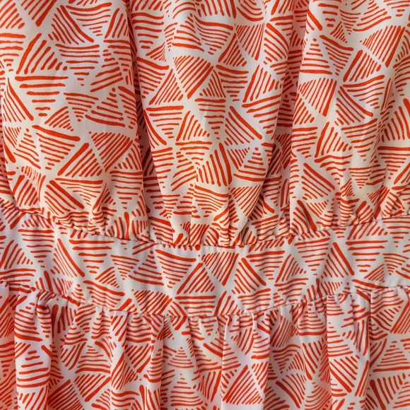 ANNABELLA Peekaboo Back Sundress Red Orange - Picture 12 of 13